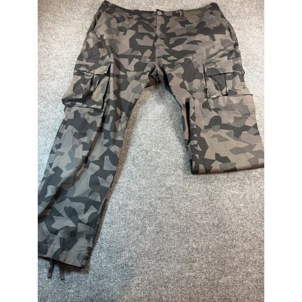 Nike Men NBA Courtside Cargo Pants Geometric Camo Ripstop Track Trousers Size 40